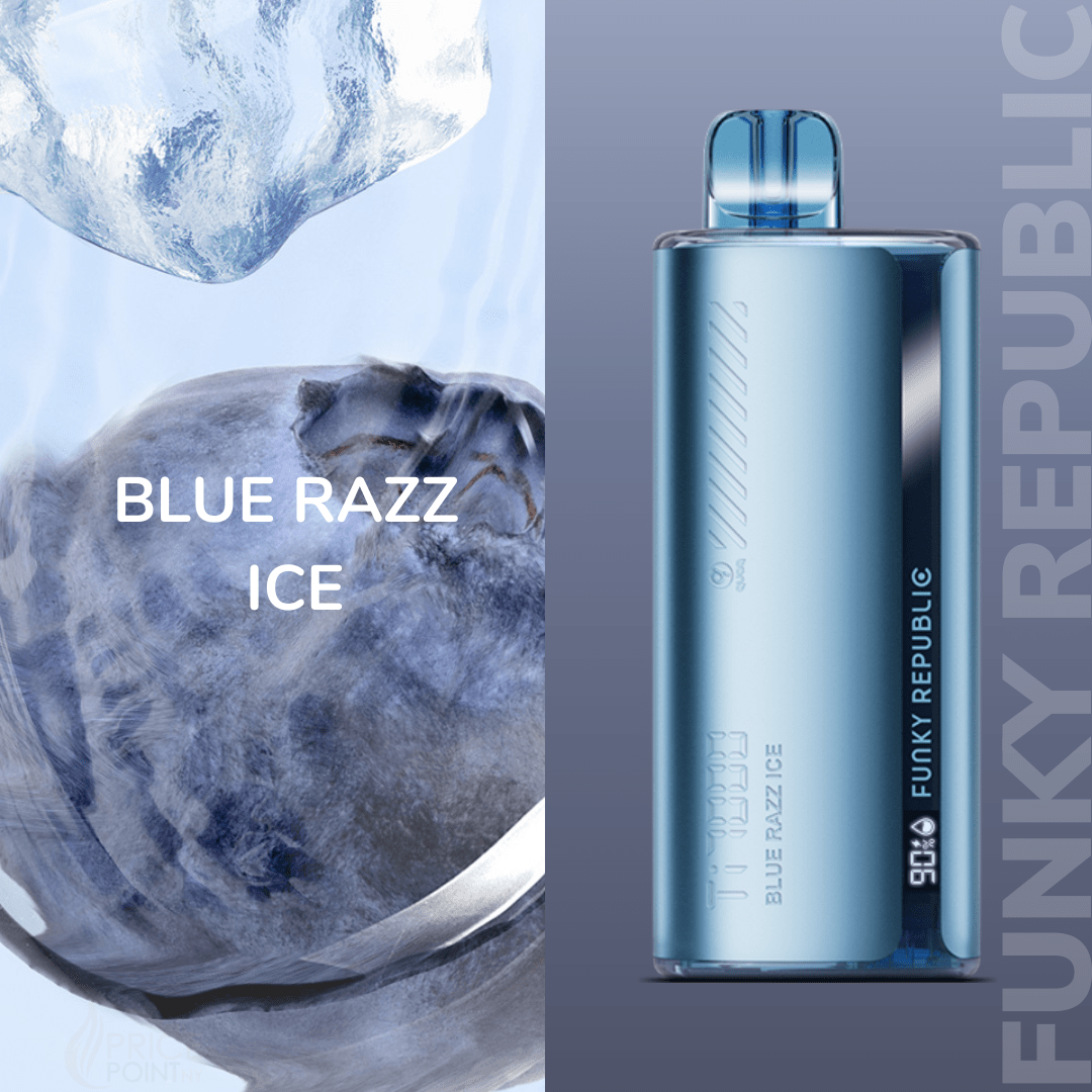 FUNKY REPUBLIC TI7000 BLUE RAZZ ICE | PRICE POINT NY