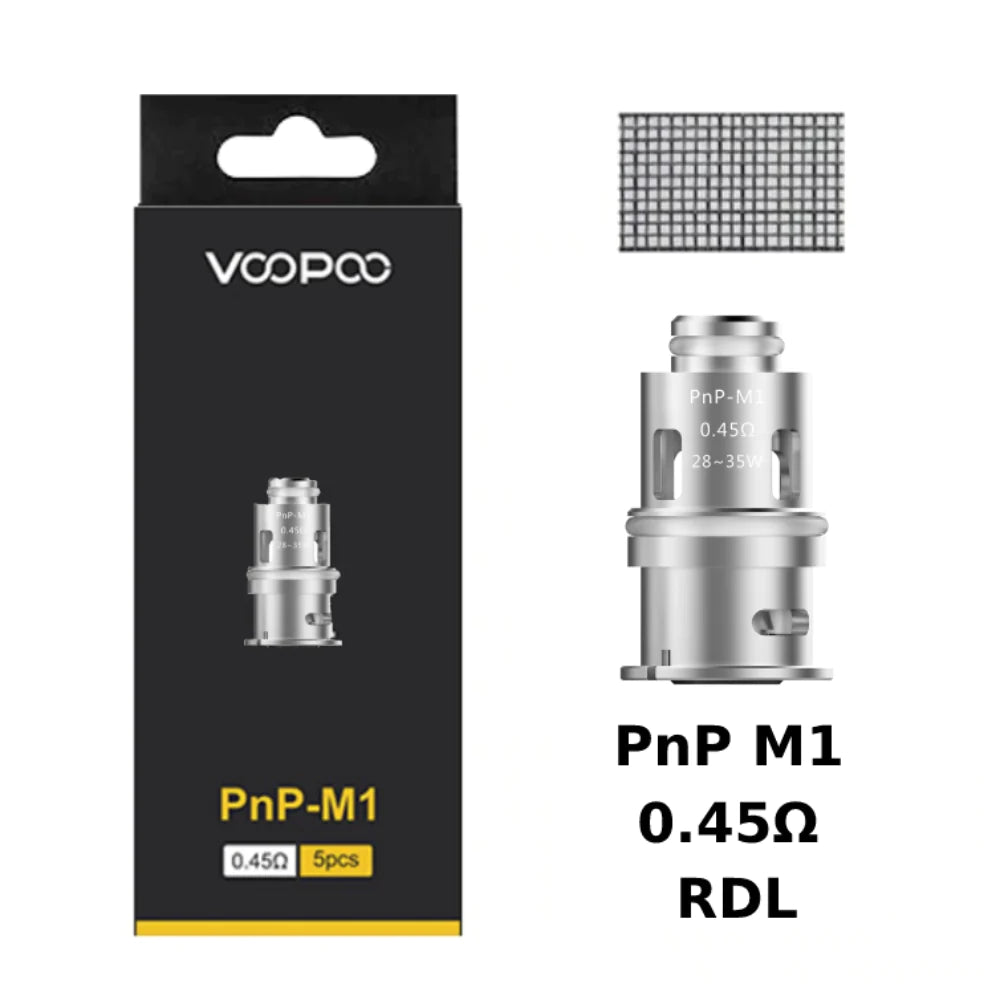voopoo 0.13 coil VOOPOO – N1 0.13 ohm / U2 0.4 ohm / U4 0.23 ohm (5 PACK) – Darkside Vape  Store main image 1