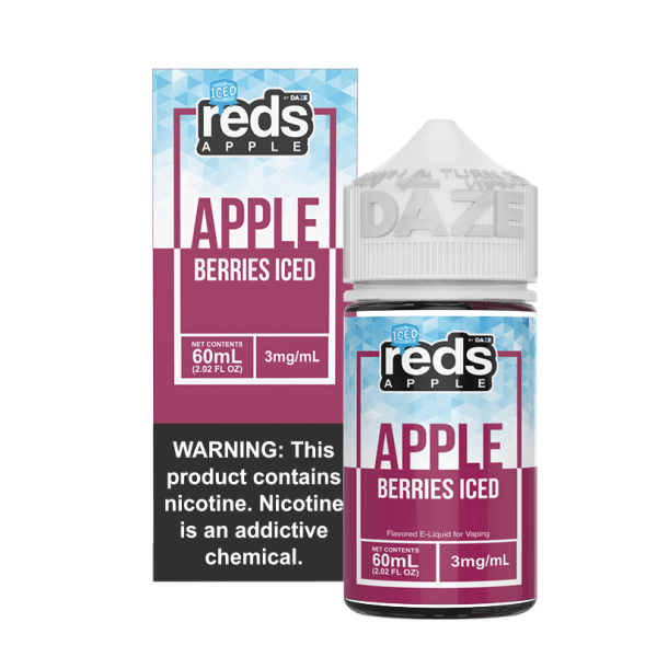 Reds Apple Free Base Nicotine - Apple Berries ICED | 60mL
