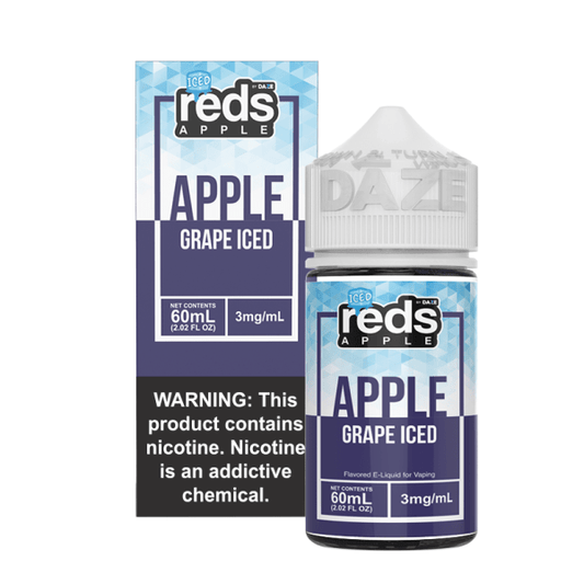 Reds Apple Free Base Nicotine - Apple Grape ICED | 60mL