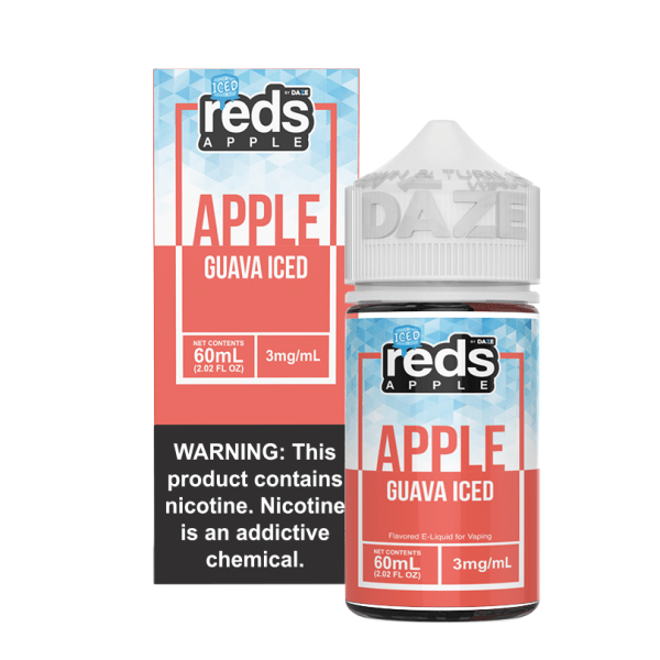 Reds Apple Free Base Nicotine - Apple Guava ICED | 60mL