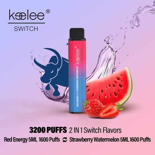 keelee Switch 2-in-1 Disposable Device - Red Energy & Strawberry Watermelon | Price Point NY